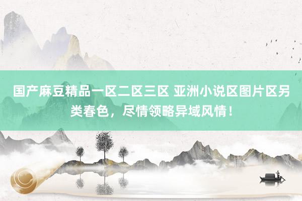 国产麻豆精品一区二区三区 亚洲小说区图片区另类春色，尽情领略异域风情！