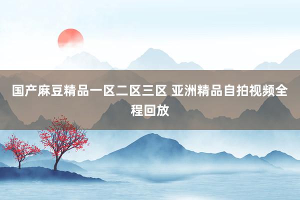 国产麻豆精品一区二区三区 亚洲精品自拍视频全程回放