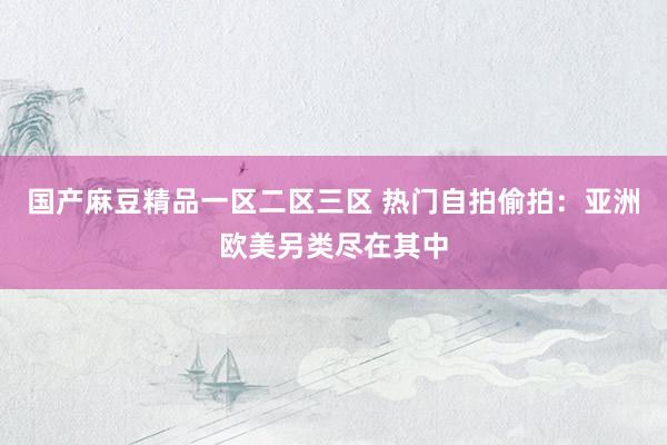 国产麻豆精品一区二区三区 热门自拍偷拍：亚洲欧美另类尽在其中