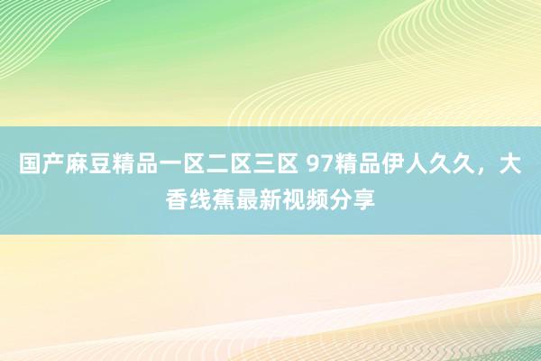 国产麻豆精品一区二区三区 97精品伊人久久，大香线蕉最新视频分享