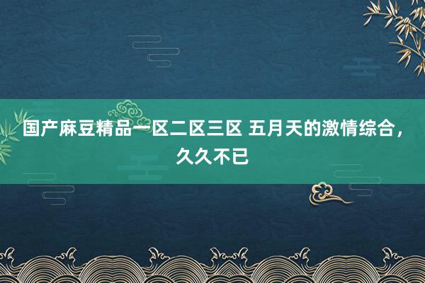 国产麻豆精品一区二区三区 五月天的激情综合，久久不已