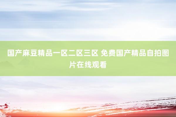 国产麻豆精品一区二区三区 免费国产精品自拍图片在线观看