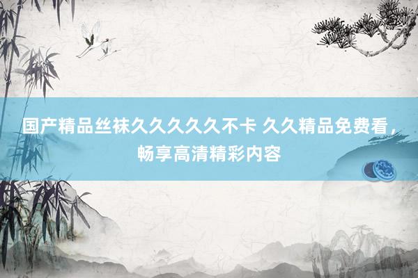国产精品丝袜久久久久久不卡 久久精品免费看，畅享高清精彩内容