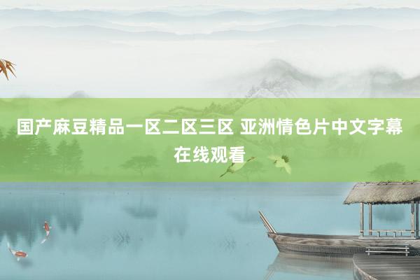 国产麻豆精品一区二区三区 亚洲情色片中文字幕在线观看