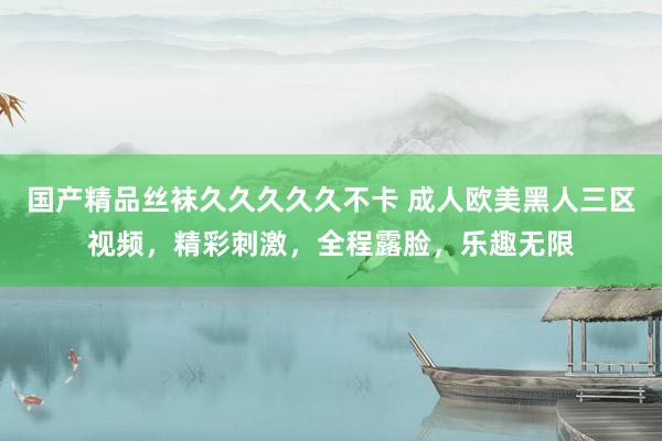 国产精品丝袜久久久久久不卡 成人欧美黑人三区视频，精彩刺激，全程露脸，乐趣无限