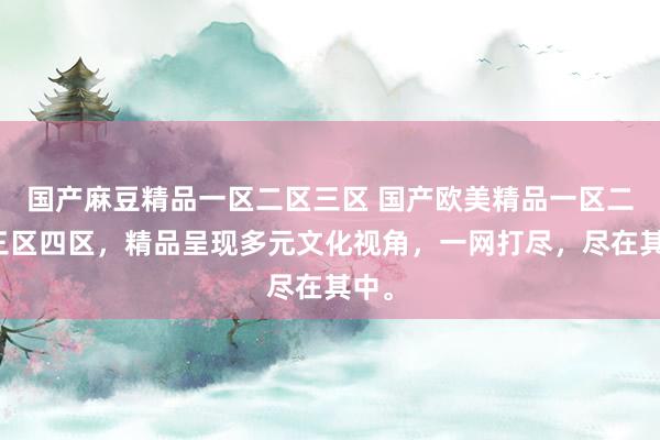 国产麻豆精品一区二区三区 国产欧美精品一区二区三区四区，精品呈现多元文化视角，一网打尽，尽在其中。