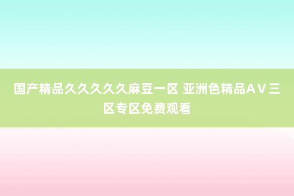 国产精品久久久久久麻豆一区 亚洲色精品AⅤ三区专区免费观看