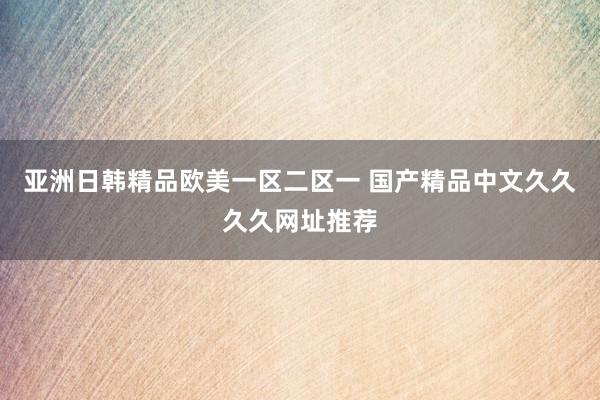 亚洲日韩精品欧美一区二区一 国产精品中文久久久久网址推荐