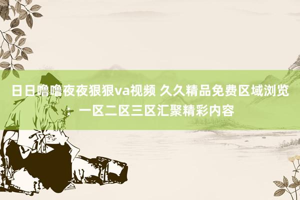 日日噜噜夜夜狠狠va视频 久久精品免费区域浏览：一区二区三区汇聚精彩内容